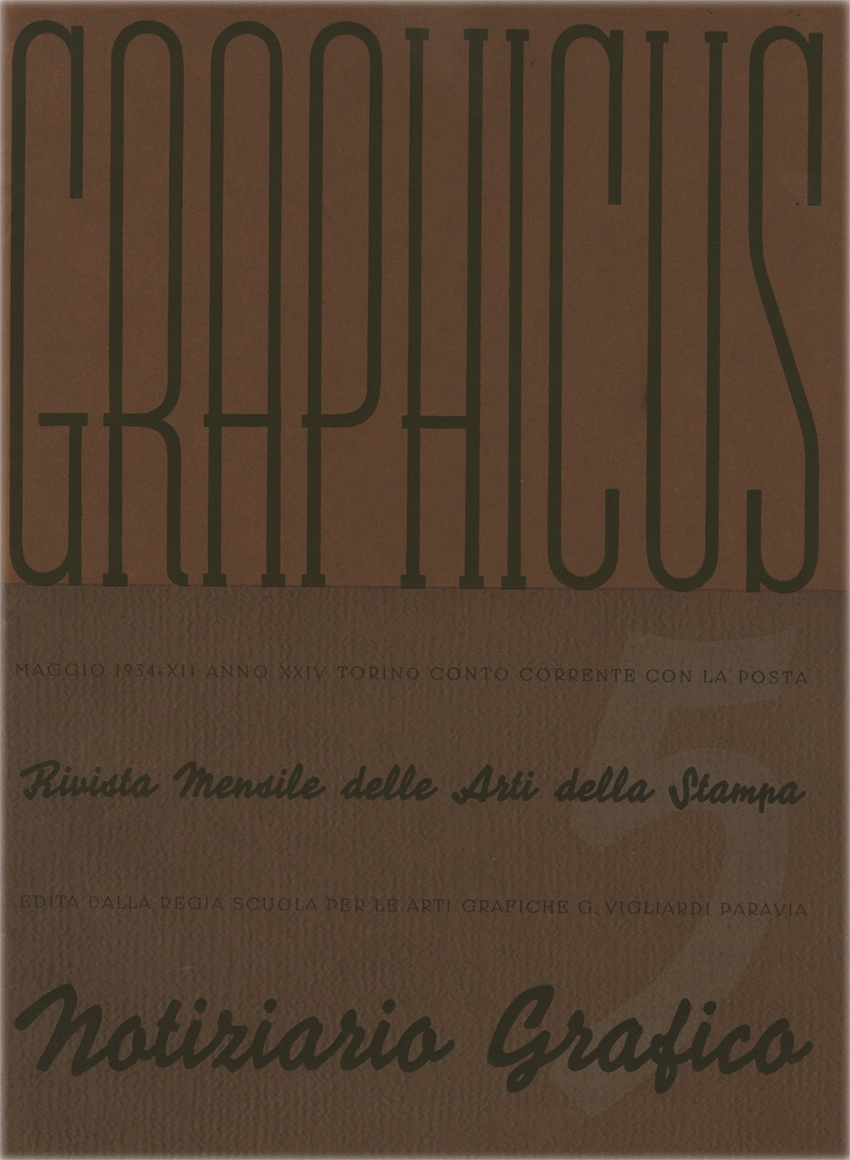 Rivista mensile delle arti della stampa. Maggio - Anno XXIV - n. 5. S. I. G. A. di Torino