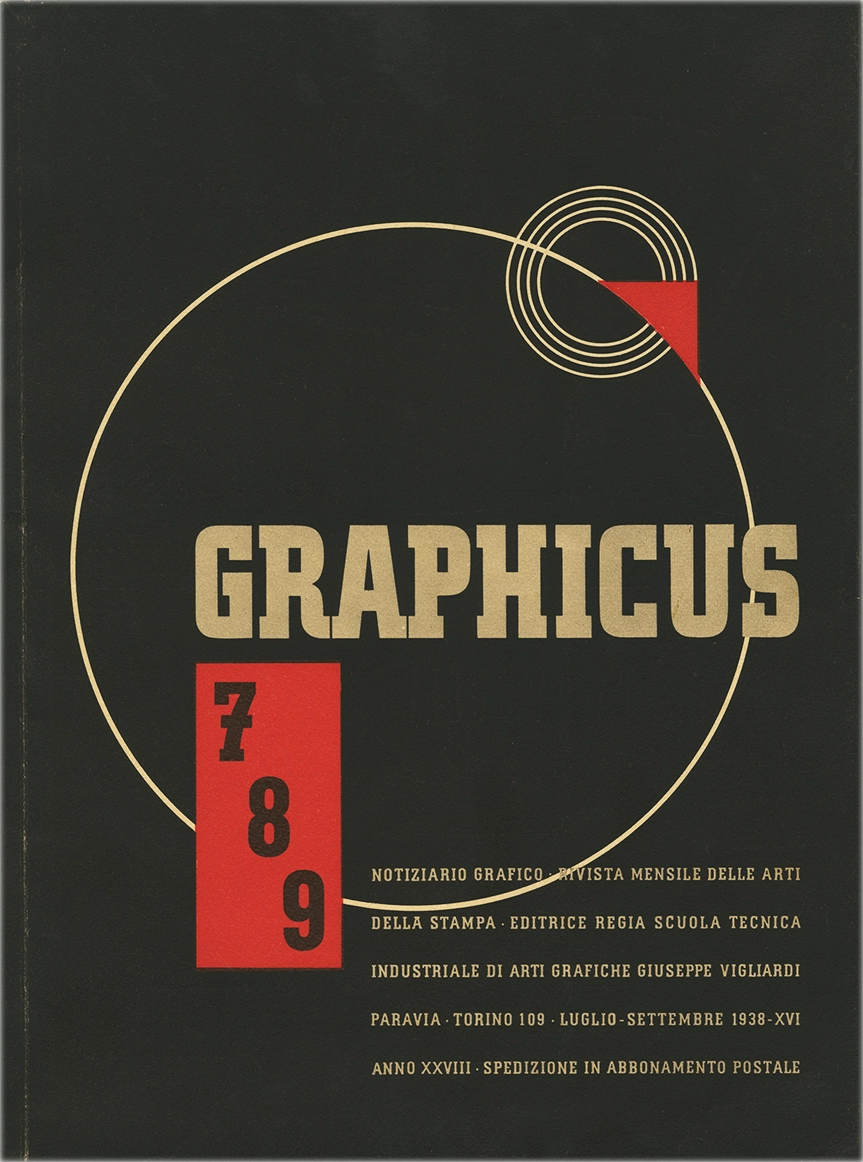 Notiziario grafico. Ezio d'Errico, Edoardo Grecchia. 1938. Scuola Tecnica Industriale per le Arti Grafiche Giuseppe Vigliardi Paravia - Torino.