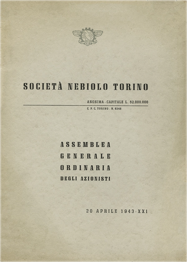 Assemblea Generale Ordinaria degli Azionisti, 20 aprile 1943 – Società Nebiolo.