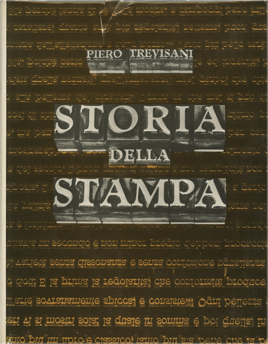 Storia della stampa, di Piero Trevisani, pubblicato da Editrice Raggio nel 1953. Opera di carattere storico-documentario che ripercorre lo sviluppo della stampa dalle origini alla contemporaneità. Il volume analizza l’evoluzione delle tecniche tipografiche, dei materiali e dei supporti, nonché il ruolo della stampa nella diffusione del sapere e nella trasformazione dei sistemi comunicativi. L’esposizione, di taglio cronologico e descrittivo, si rivolge a studiosi e operatori del settore, offrendo una sintesi sistematica dei principali momenti storici e innovazioni tecnologiche legati all’arte tipografica.