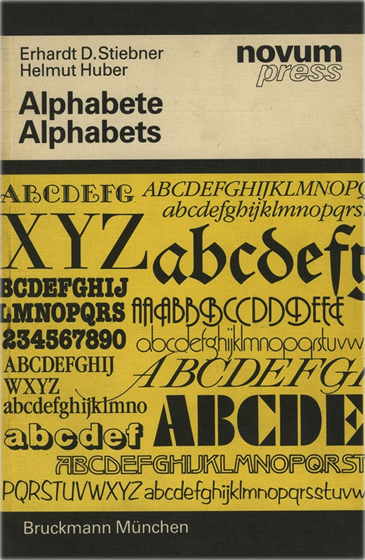 Alphabete, Ein Shriftatlas von A bis Z, Bruckmann, 1991. Alphabete è uno speciment che esplora il mondo delle lettere, catalogando dalla A alla Z le font più famose del mercato tipografico dell'epoca.