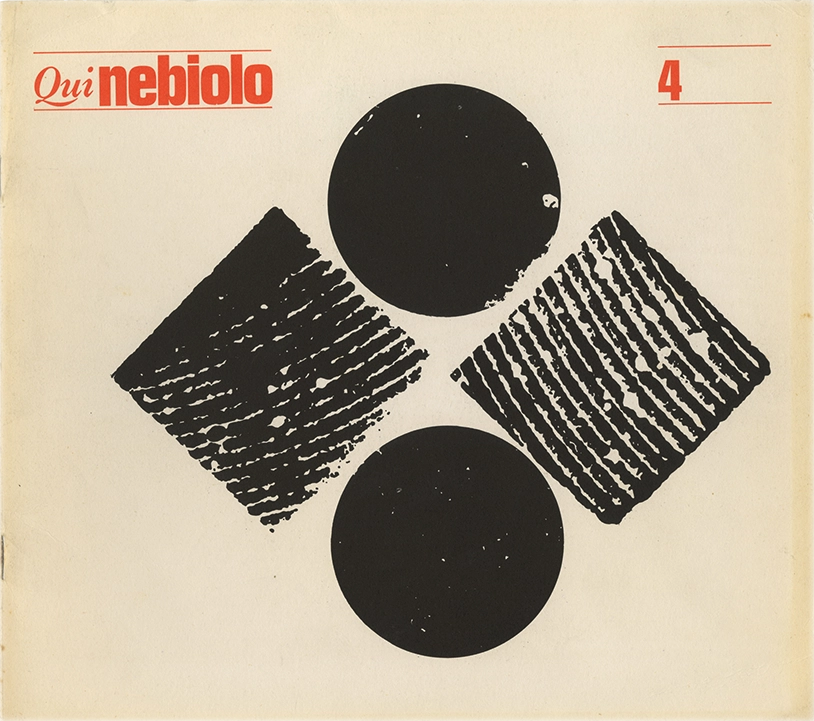 Qui Nebiolo n.4, Periodico della Società Nebiolo Torino, Franco Etzi-Coller, 1967, Società Nebiolo, Periodico della Società Nebiolo in cui vengono presentate novità inerenti alle proprie tecnologie per la stampa e la creazione di nuovi caratteri tipografici, oltre a diverse ed ulteriori curiosità relegate alla stessa Nebiolo.
