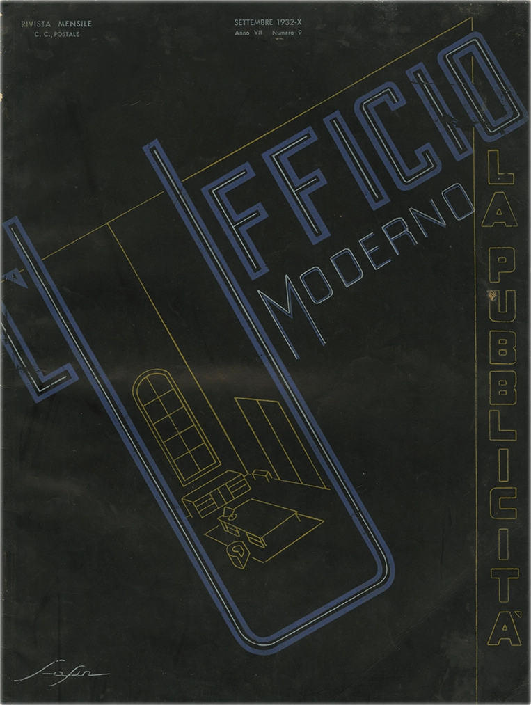 L’Ufficio Moderno n.9 – Settembre 1932, Studia e risolve tutti i problemi aziendali.