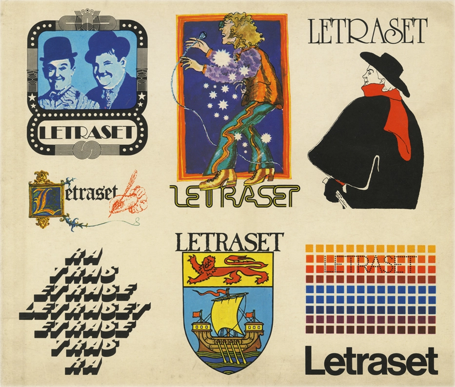 Catalogo generale Letraset, Stampa a colori. Rilegatura brossura.