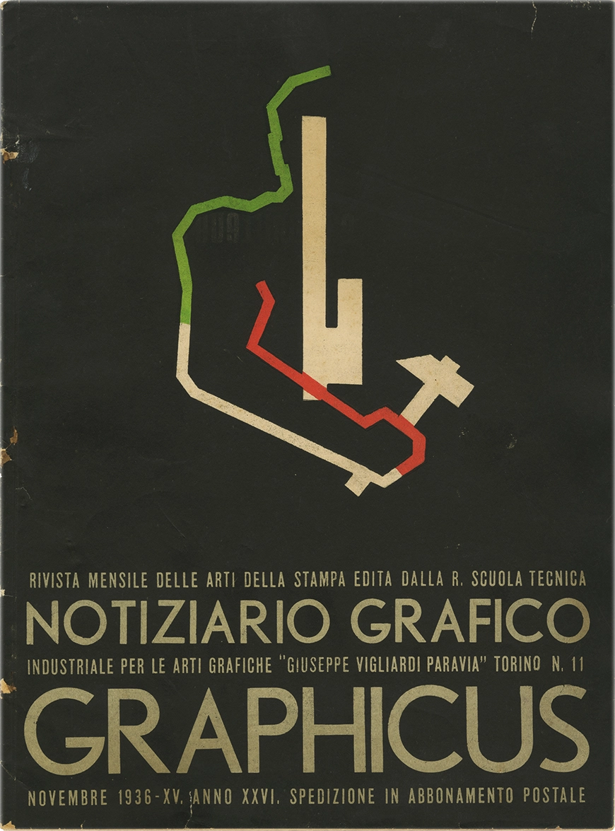 Rivista mensile delle arti della stampa. Novembre - Anno XXVI - n. 11. 1936. Regia Scuola Tecnica Industriale per le Arti Grafiche Giuseppe Vigliardi