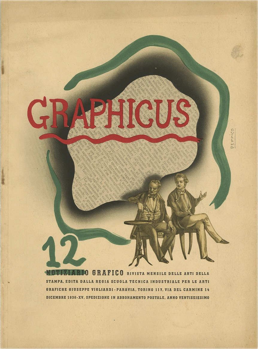 Rivista mensile delle arti della stampa. Dicembre - Anno XV - n. 12. 1936. Regia Scuola Tecnica Industriale per le Arti Grafiche Giuseppe Vigliardi