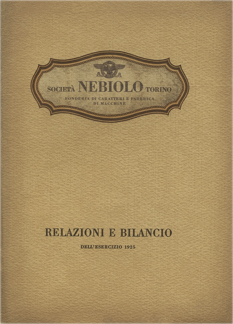 Relazioni e bilancio dell'esercizio 1925 – Società Nebiolo